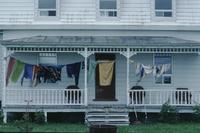 Laundry on porch