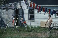 Laundry, swings, and bicycle