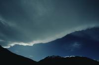 Dramatic cloud front, Mount Cook region