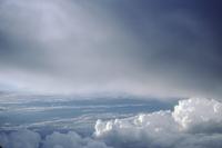 Aerials of storm clouds