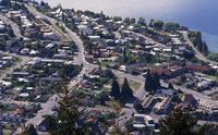 Queenstown area from top of chair lift