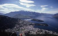 Queenstown area from top of chair lift