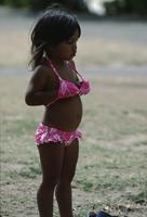 Hawaiian child in bikini