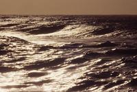 Waves at sunset, Na Pali coast
