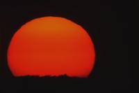 Setting sun with 3000mm lens, near Aberdeen
