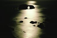 Moonlight on arch, Goat Rock
