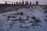 Callanish - stones with freezing snow