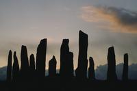 Callanish - stones against sunrise sky