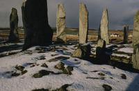 Callanish stones in snow