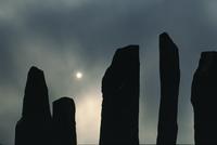Callanish stones with brooding sky and special effects