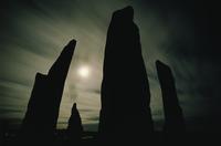 Callanish - silhouettes with full moon