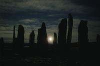 Callanish stones with moon and special effects
