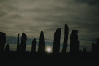 Callanish stones with moon and special effects