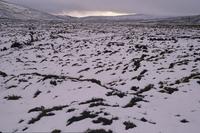 Snow on the moors, high country