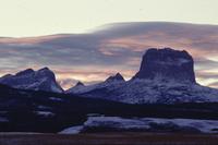 Sunset light, Chief Mountain 