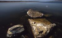 Rocks on eastern shore of Lake Manitou