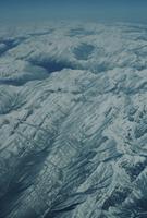Aerial view of Rocky Mountains