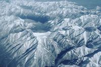 Aerial view of Rocky Mountains