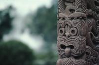 Maori carving and steam