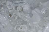 Close-ups of quartz crystals