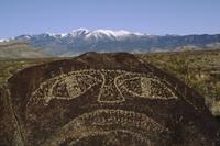 Petroglyphs resembling a human face