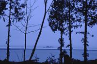 Lake Manitou pre-dawn light, blue water