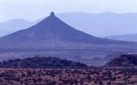 Pointed mountain with "nipple", en route north out of Samburu