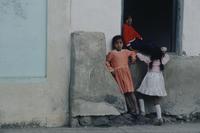 Children In Town Square Of Rural Ecuador